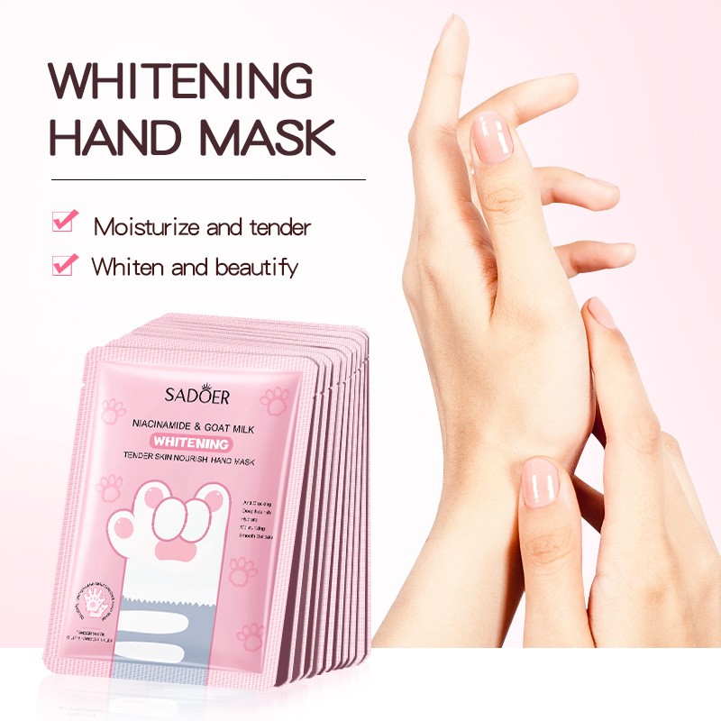 Wholesale of Popular Hand Whitening Masks, Niacinamide Whitening, Nourishing, Exfoliating and Moisturizing Hand Gloves
