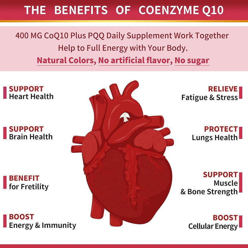 CoQ10 Supplement Supplier - 400mg BioPerine Heart
