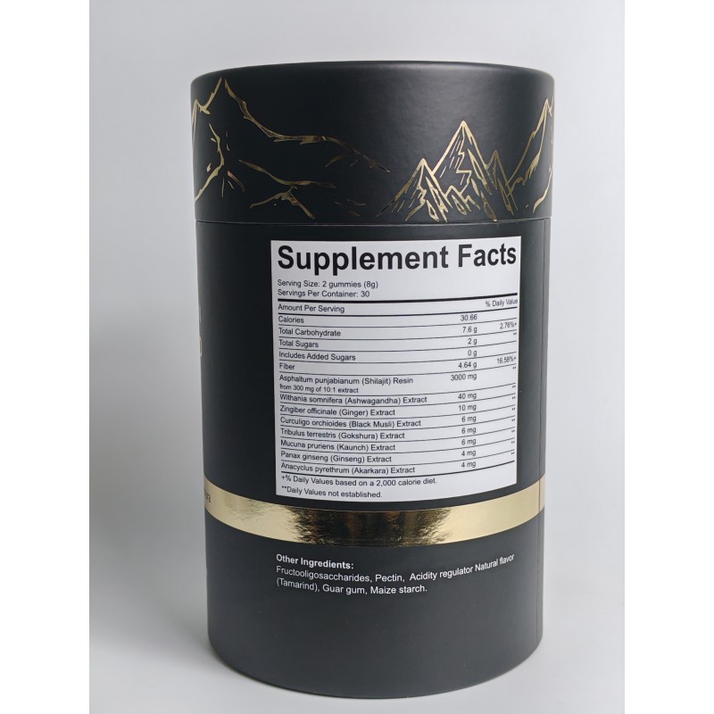 Shilajit Gummy Manufacturer - 3000MG Organic Himalayan