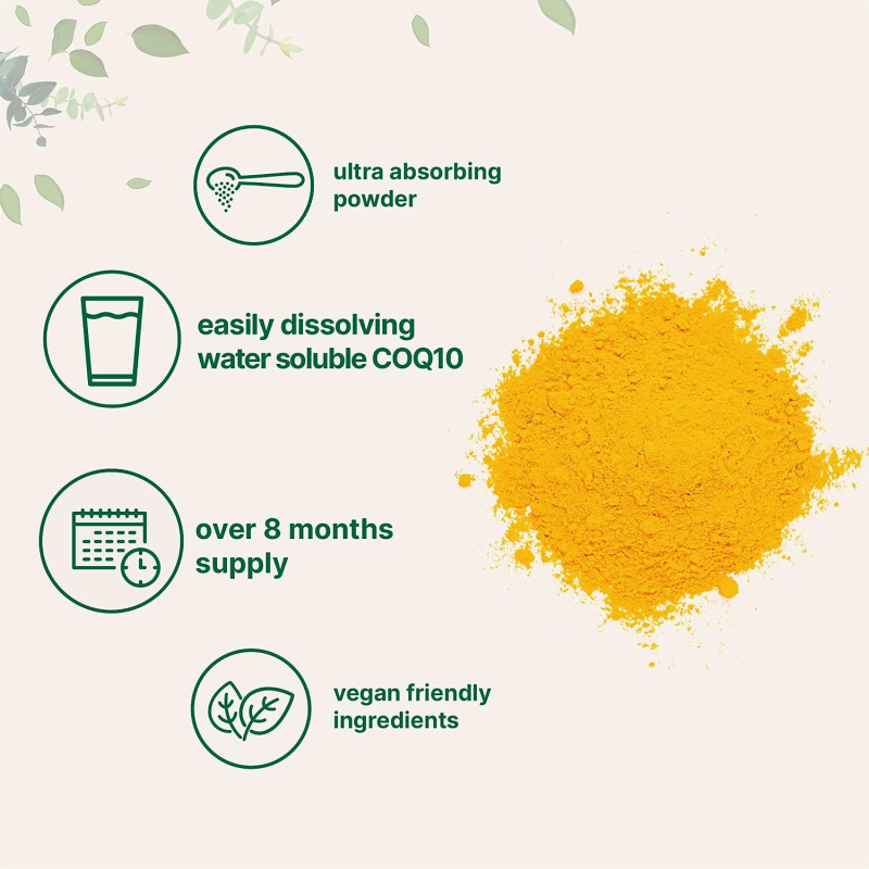 Coenzyme Q10 Powder Manufacturer - Water Soluble Ubiquinol