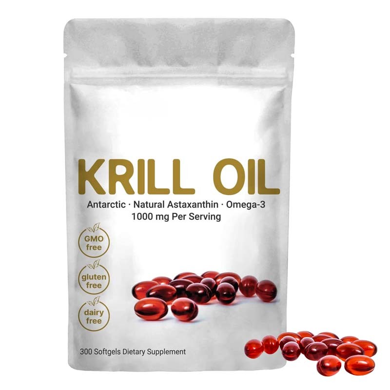 Krill Oil Softgels Supplier - OEM Pure Natural 500mg