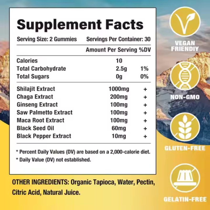 Shilajit Gummies Manufacturer - Himalayan Energy Support