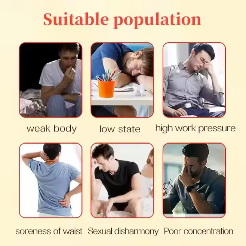 Maca Ginseng Capsules Factory - Men Energy Boost OEM