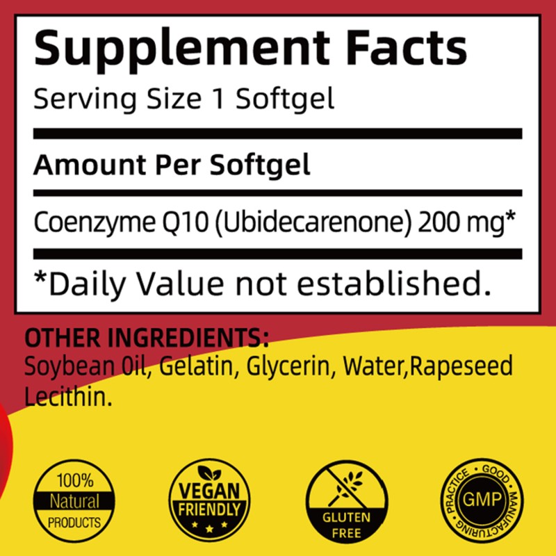 CoQ10 Softgels Supplier - Antioxidant Cellular Protection