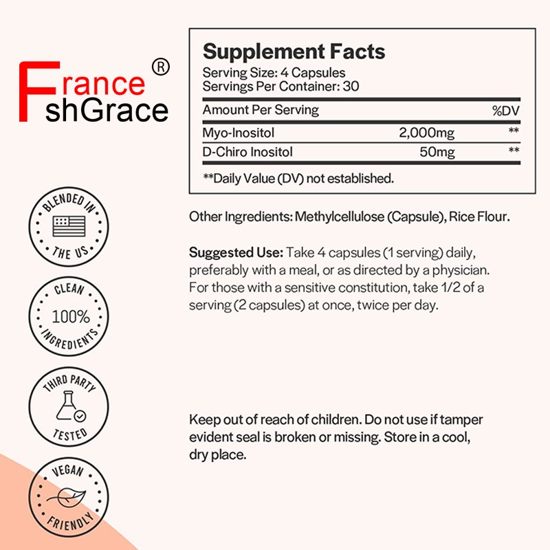 Inositol Capsules Factory - Fertility Support Women 120ct