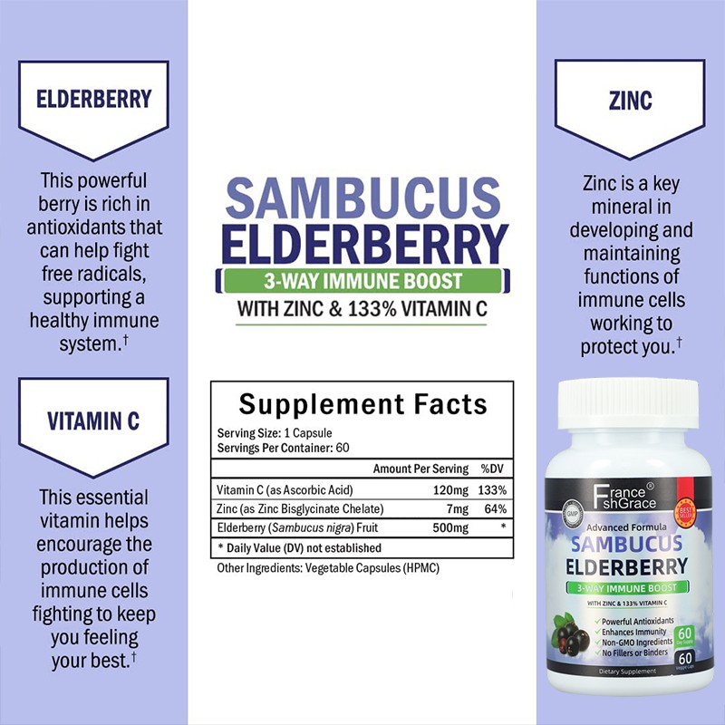 Elderberry Supplement Supplier - Natural Immune Support Capsules