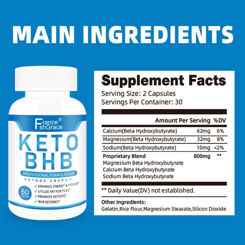 Keto Capsules Supplier - BHB Ketosis Energy Metabolism
