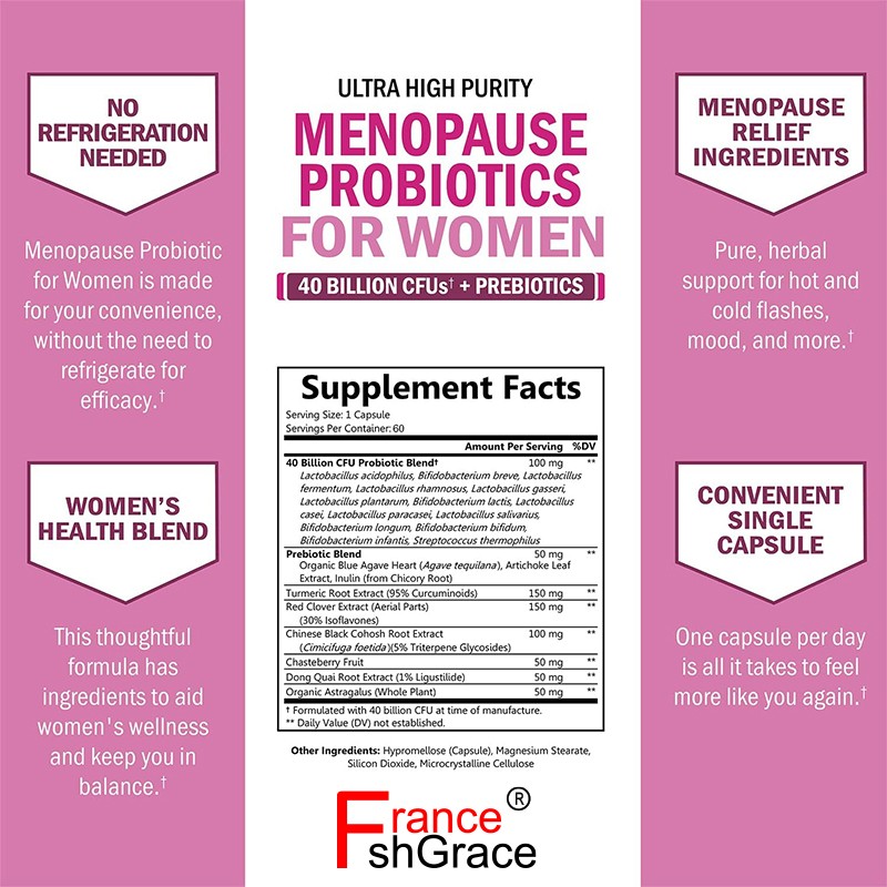 Menopause Supplement Manufacturer - Hot Flashes Relief Custom