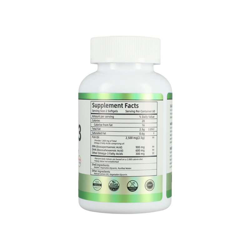 Omega 3 Fish Oil Manufacturer - High Potency Lemon Flavor
