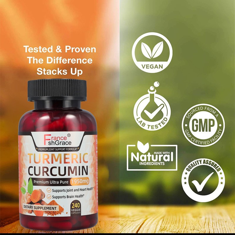 Turmeric Curcumin Supplier - 1950mg Ginger Black Pepper