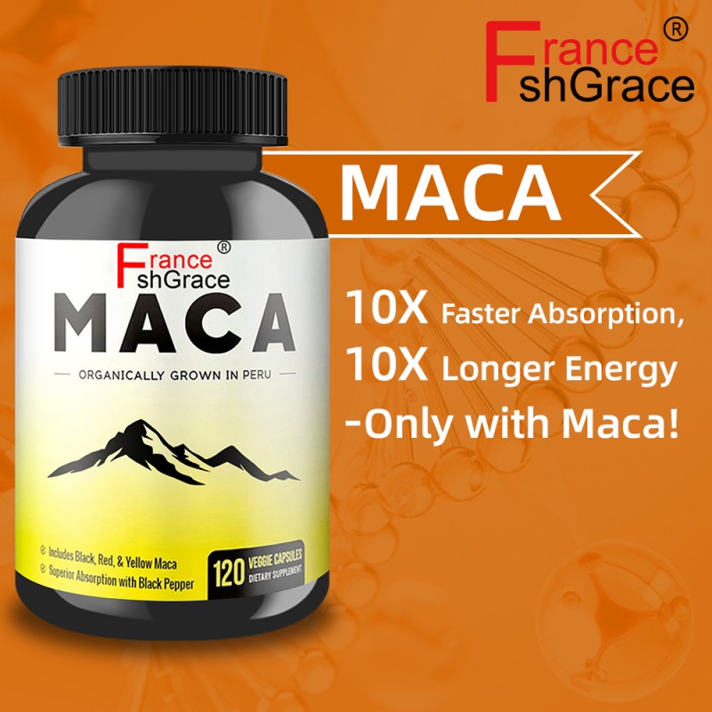 Maca Root Capsules Factory - Vegan Energy Mood Enhancement