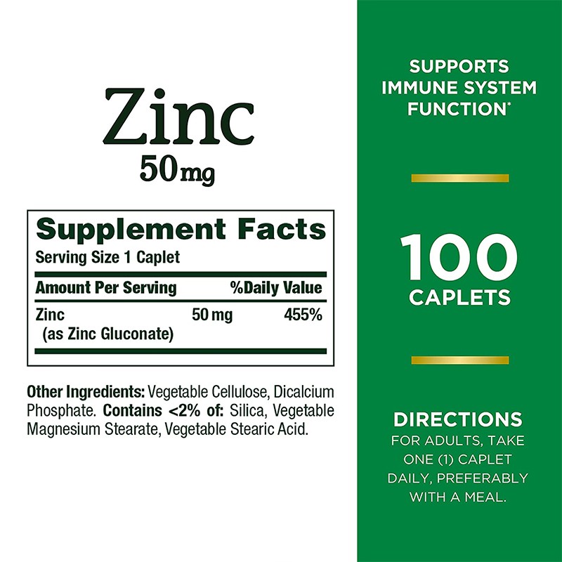 Zinc Tablets Factory - High Potency 50mg Immune