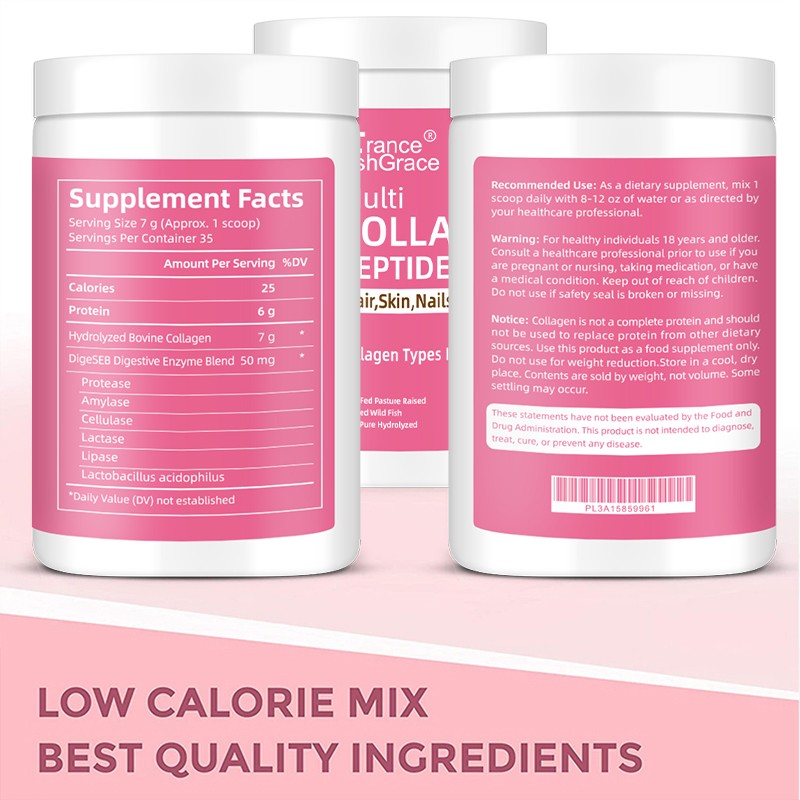 Multi Collagen Capsules Factory - 5 Type Hydrolyzed Peptides