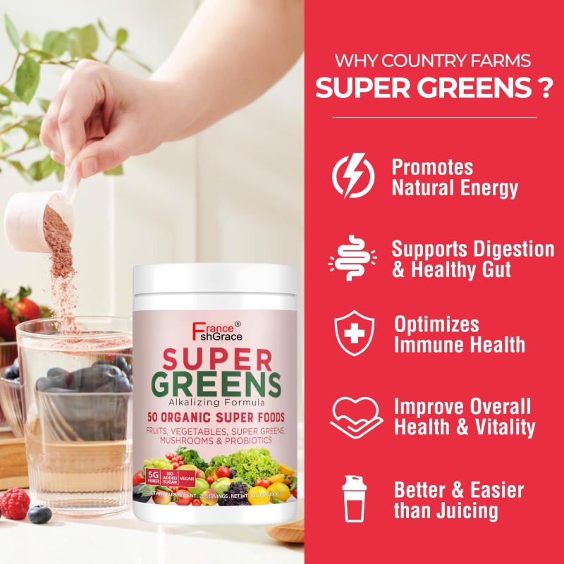 Super Greens Supplement Factory - Probiotics Gut Balance