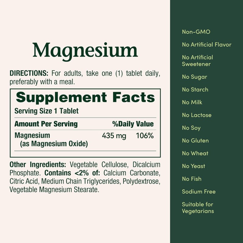 Magnesium Tablets Manufacturer - Muscle Heart Nerve Bone