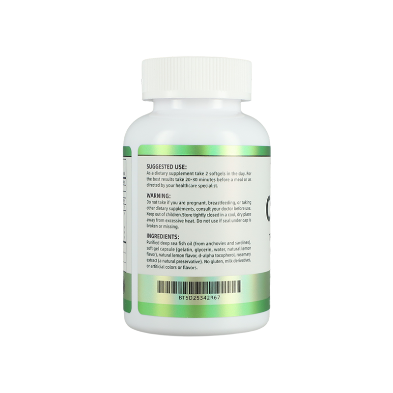 Omega 3 Fish Oil Manufacturer - High Potency Lemon Flavor