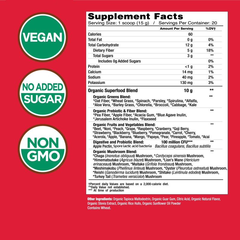 Super Greens Supplement Factory - Probiotics Gut Balance