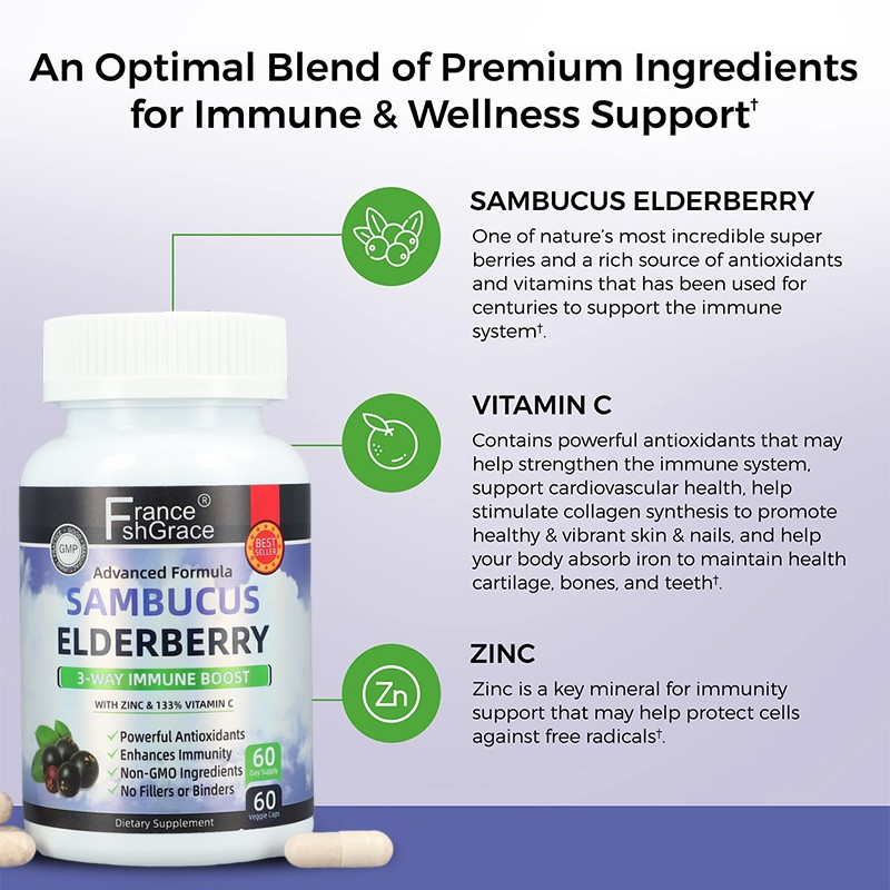 Elderberry Supplement Supplier - Natural Immune Support Capsules