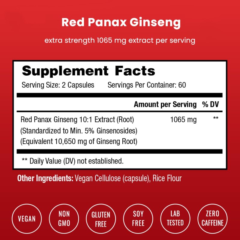 Red Panax Ginseng Factory - Korean Root Extract 120ct