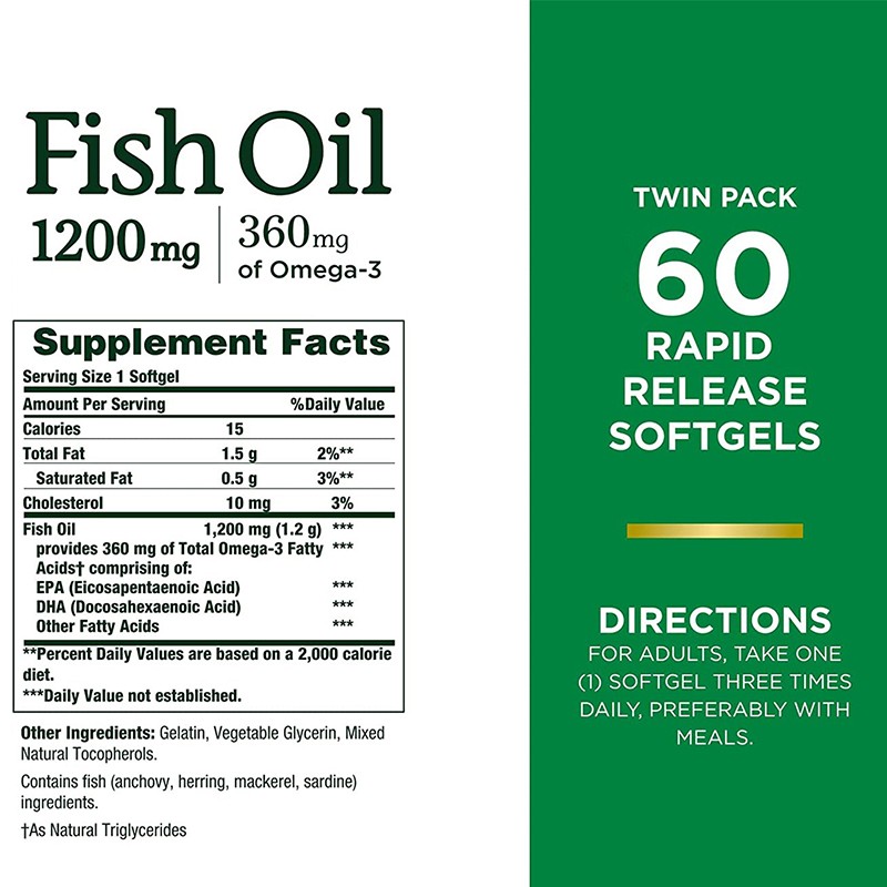 Fish Oil Supplements Supplier - Cardiovascular Health 60ct