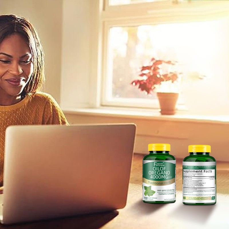 Oregano Oil Softgels Factory - 4000mg Intestinal Health