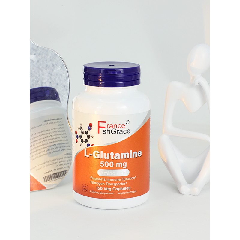 L-Glutamine Capsules Supplier - 500mg Digestive Muscle Support