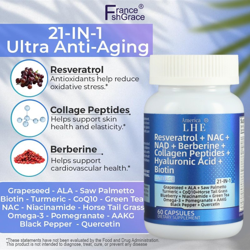 NAD Supplement Factory - 21-IN-1 Hair Nail Skin