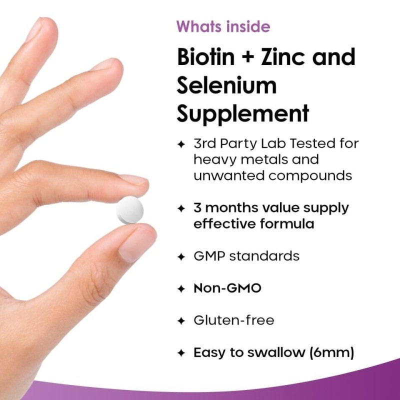 Biotin Tablets Factory - Zinc Selenium Hair Skin Nails