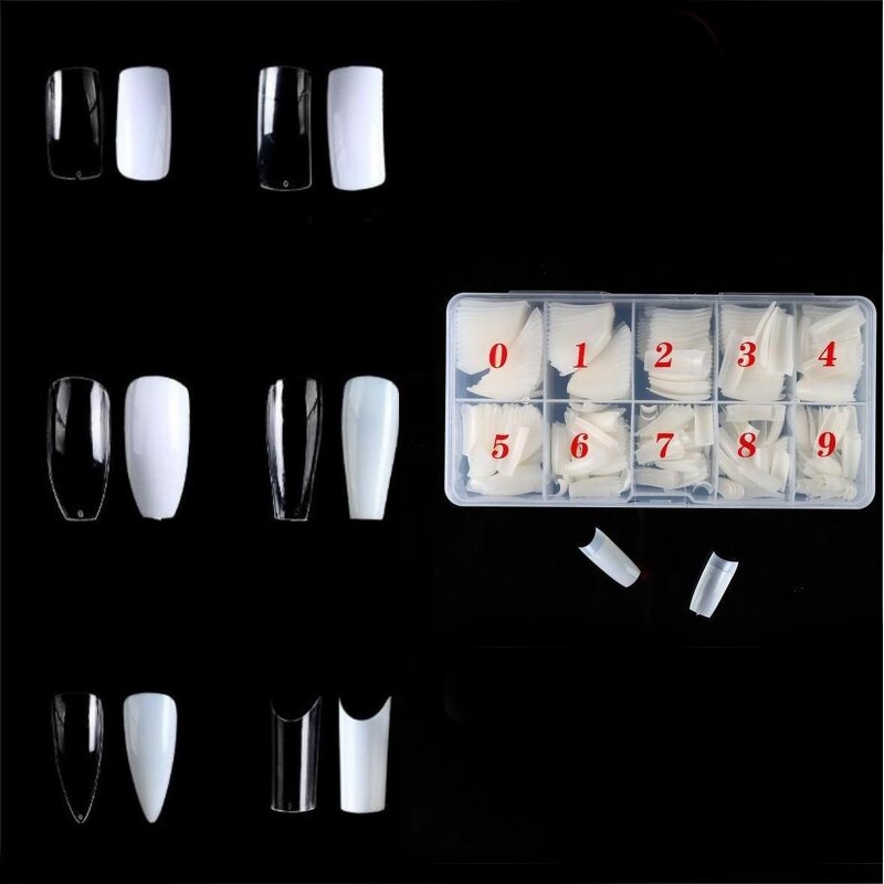 Acrylic Nails Manufacturer - Clear Oval Ballerina