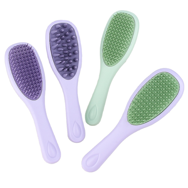 Silicone Comb Brush Supplier - 2-in-1 Scalp Massage