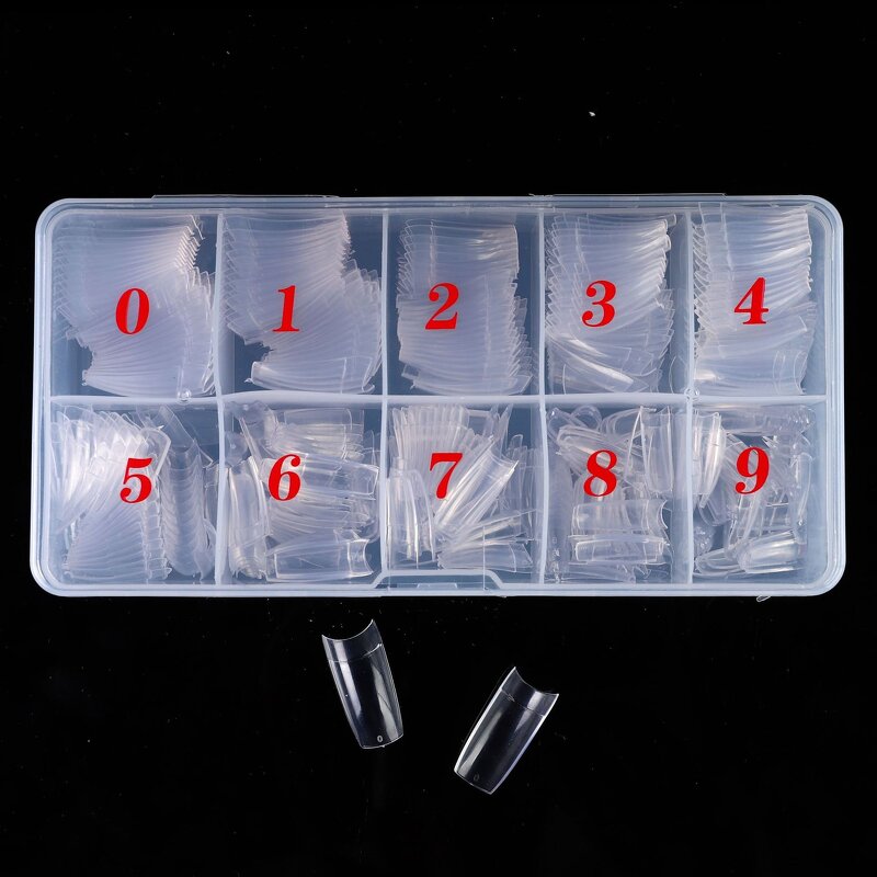 Acrylic Nails Manufacturer - Clear Oval Ballerina