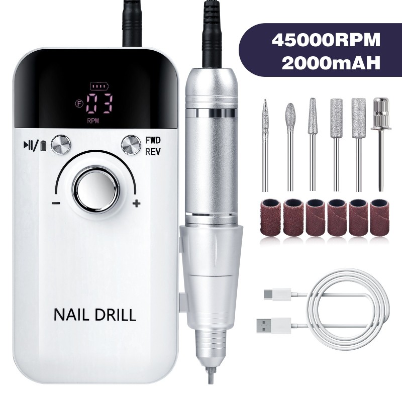 Nail Drill Machine Factory - Cordless Ceramic Bit