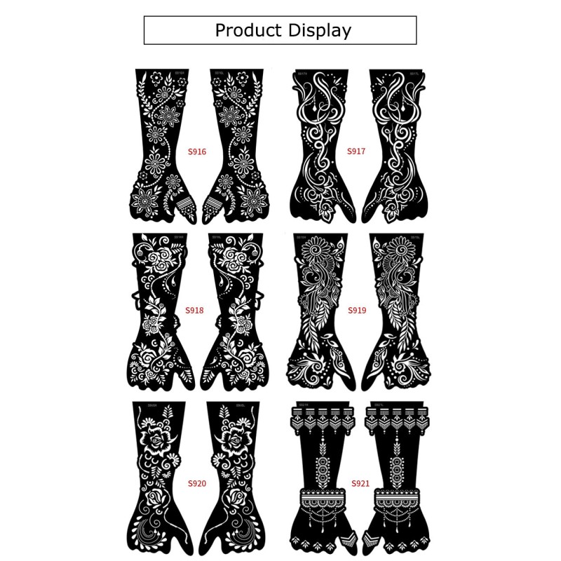 Glitter Tattoo Supplier - Airbrush Various Patterns