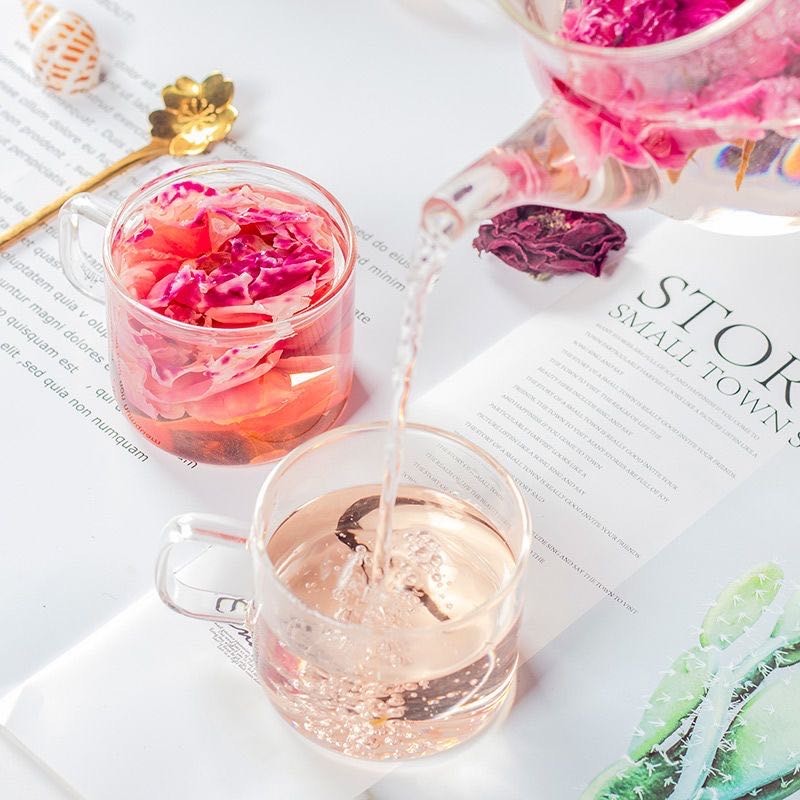 Dark Red Rose Tea Supplier - Bulk Blooming Tea