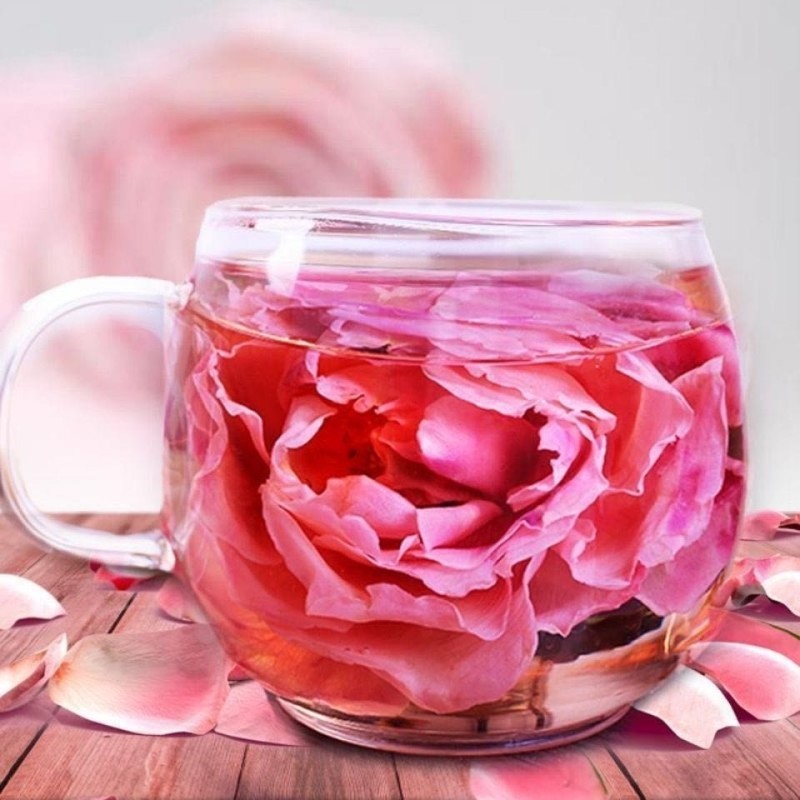 Dark Red Rose Tea Supplier - Bulk Blooming Tea