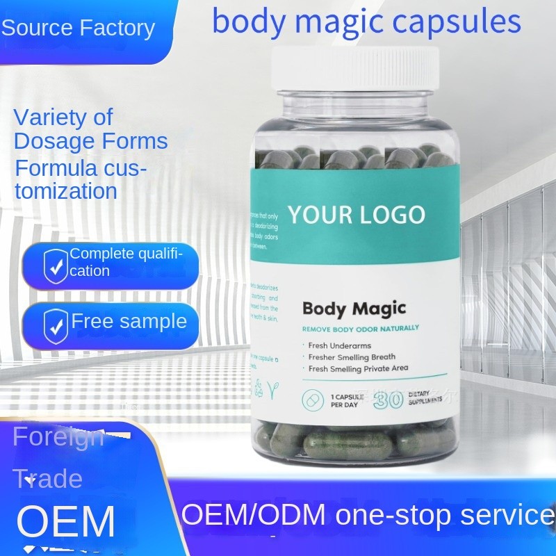Body Magic OEM Chlorophyll Capsules Antioxidant Pills for Adults Cross-Border Foreign Trade Factory Supply