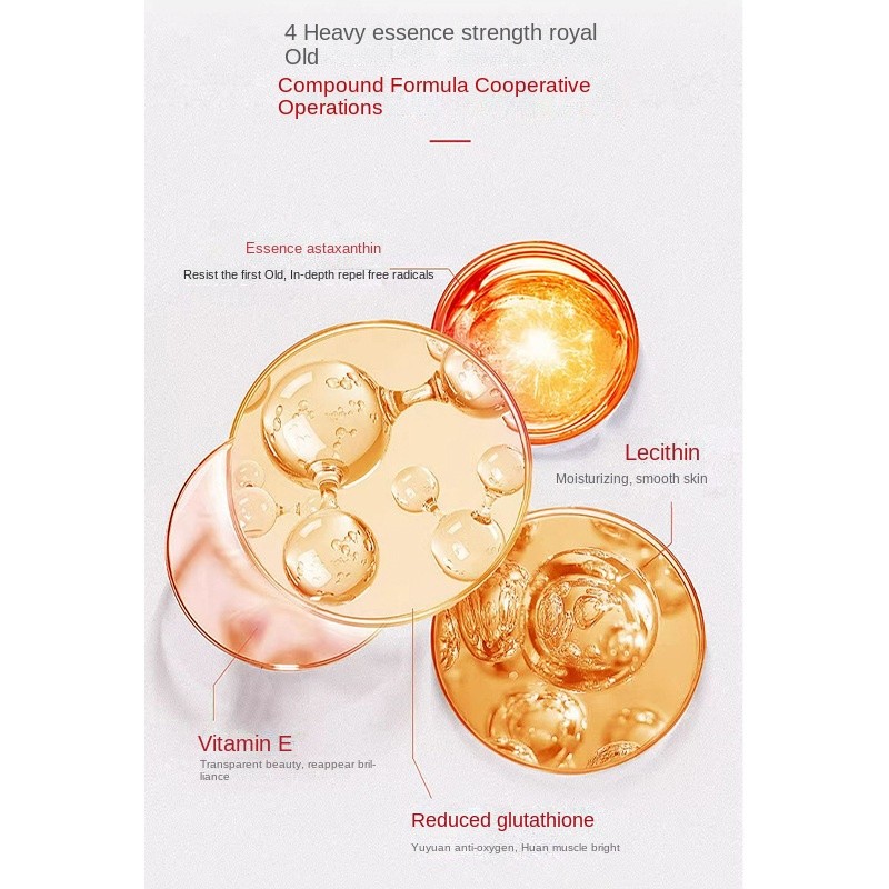 British Original Astaxanthin &  Oral Essence Capsules Anti-Aging Vitamin Supplement OEM Customization