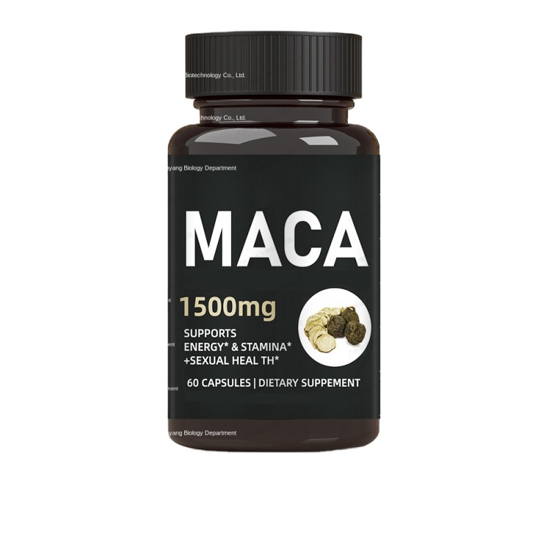 In Stock Maca Capsules 60 Vegetarian Adult-Friendly Hot Selling Cross-Border Supplement Ma/Ka Powder Dosage