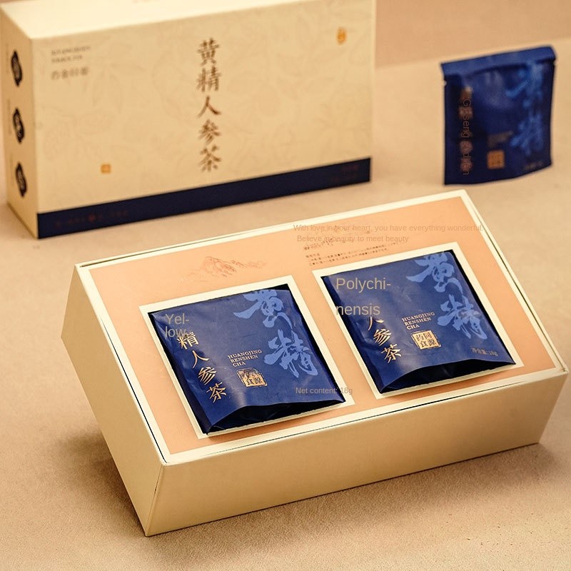 Men's Gift Box Health Tea Polysemine Ginseng Medicinal Tea Substitute