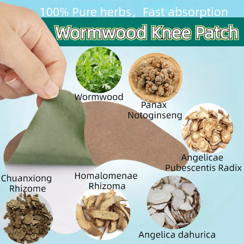 Wormwood Knee Patch Manufacturer - Pure Herbal Extract Custom
