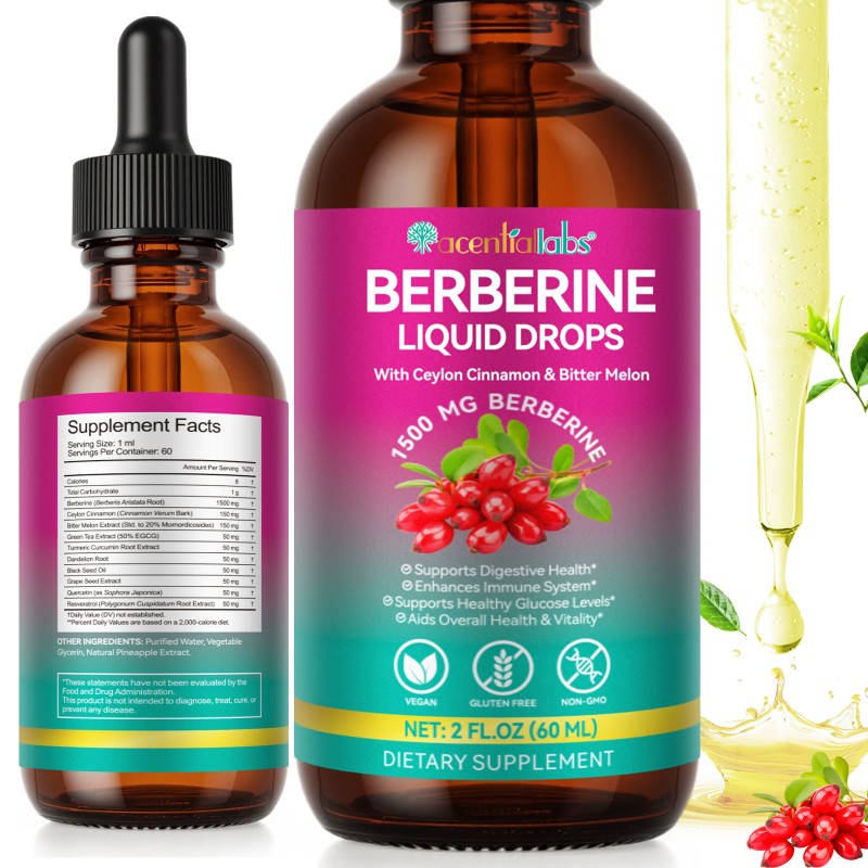 Berberine Supplement Factory - 1500mg Liquid