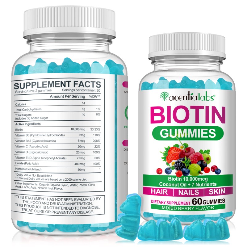 Biotin Gummies Factory - Hair Skin Nails