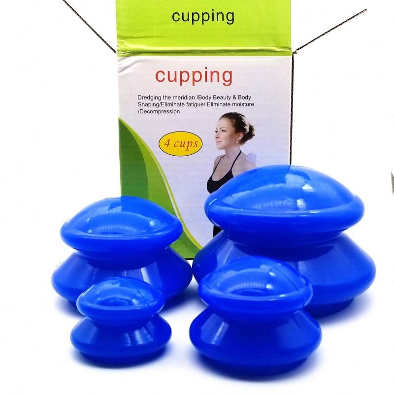 Silicone Cupping Set Factory - 4 Cups Self-treatment Massage