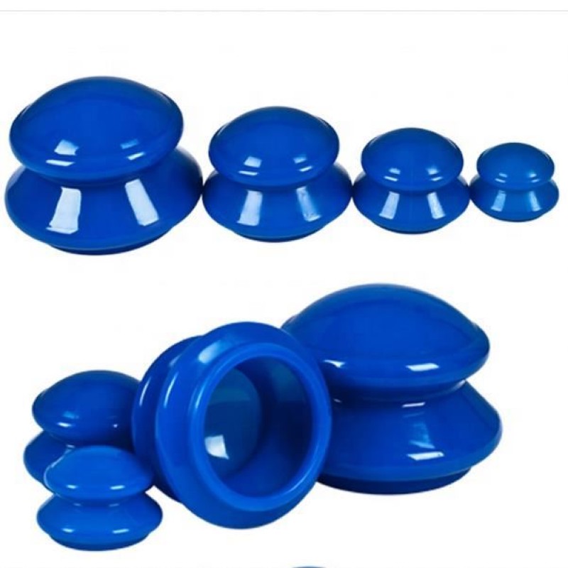 Silicone Cupping Set Factory - 4 Cups Self-treatment Massage