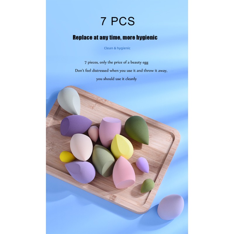 Makeup Sponge Set Manufacturer - 7PCS Foundation Blender OEM