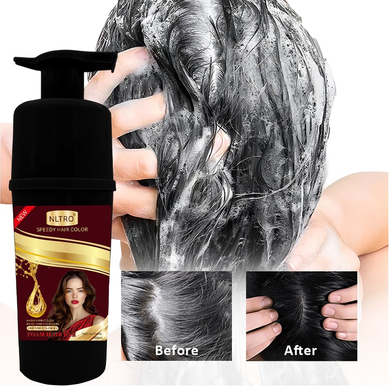Hair Dye Shampoo Factory - Cherry Black 5 Minute OEM