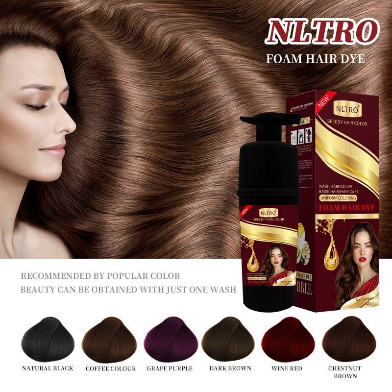Hair Dye Shampoo Factory - Cherry Black 5 Minute OEM
