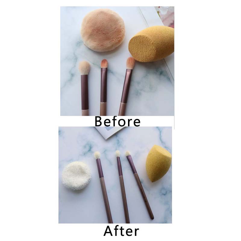 Private Label Makeup Brush Shampoo Soap Solid Brush Cleaning Sponges Brushes Cleaner