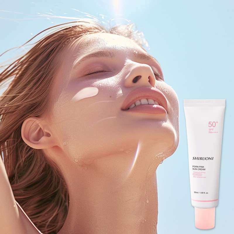 Private Label 50 ML Sun Cream Spf 50 Uv Protection Moisturizing Glowing Firming Pdrn Sunscreen