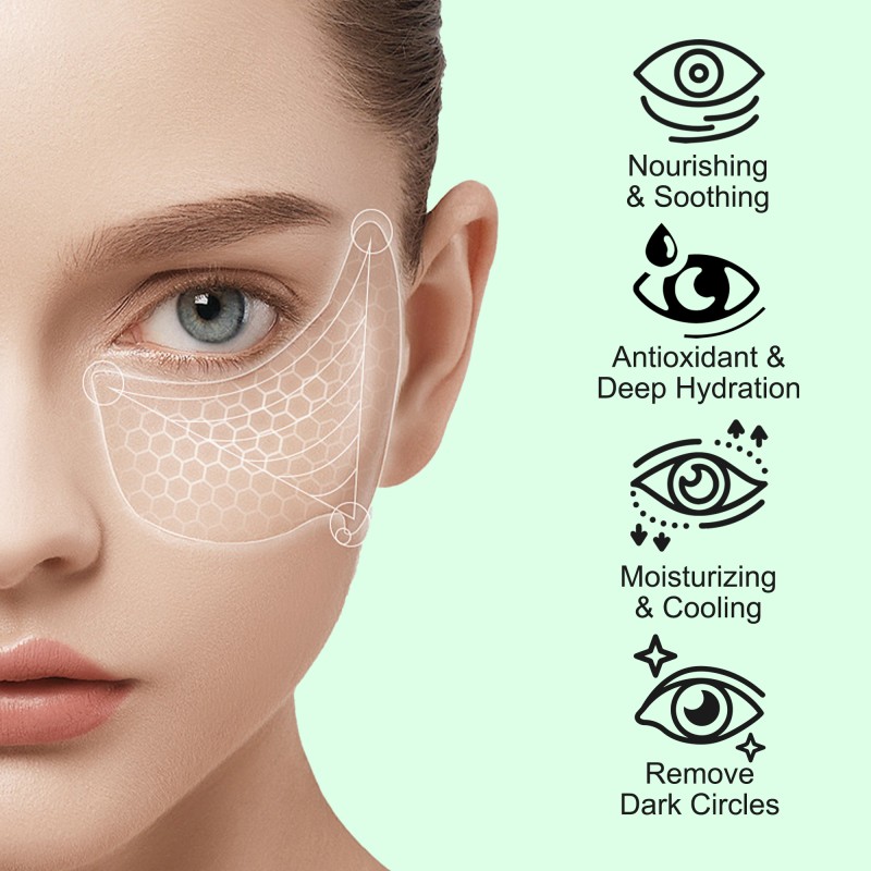 30 Pairs Under Eye Mask Patches Smooth Fine Lines Remove Dark Circles Wrinkles Blueberry Eye Patches Collagen